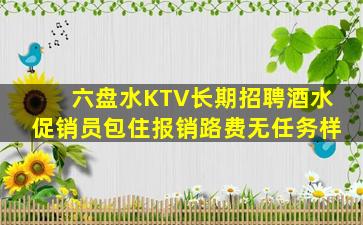 六盘水KTV长期招聘酒水促销员包住报销路费无任务样
